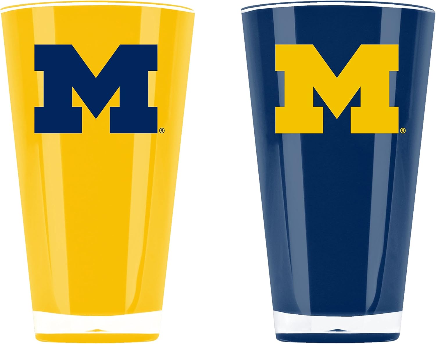 NCAA Michigan Wolverines 20oz Insulated Acrylic Tumbler Set of 2
