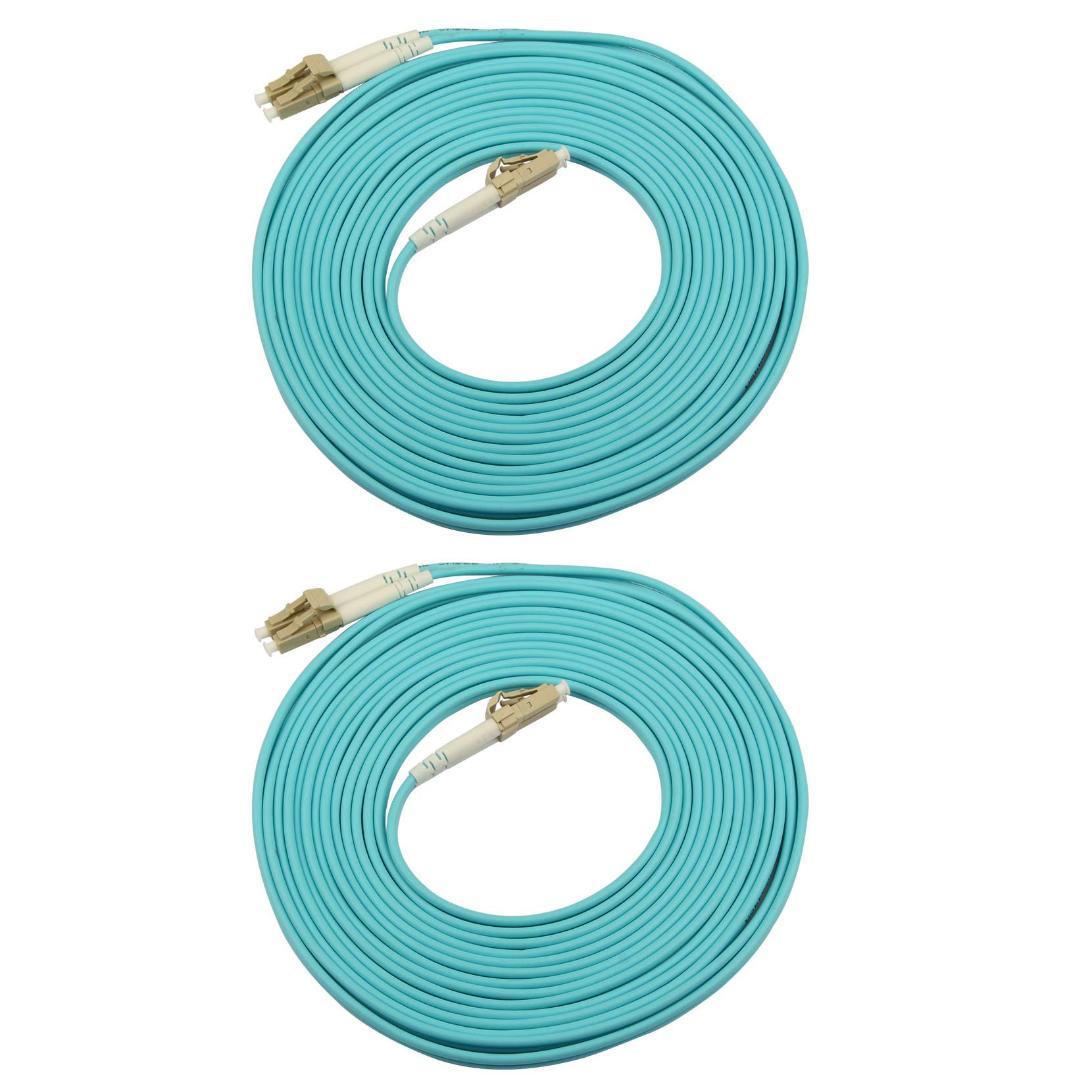 Jopto 2PCS OM3 Multimode Fibre Patch Cable (LSZH) 50/125 10G Duplex 5m Fibre Optic Cable LC/UPC to LC/UPC