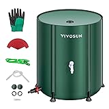 VIVOSUN Collapsible Rain Barrel, 53 Gallon with