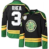 Men's Ross The Boss #3 Rhea Hockey Jersey St John's Shamrocks Ice Hockey Shirts with EMHL Patch