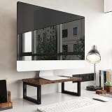 OROPY Wood Vintage Monitor Stand Holder Desk Organizer 40x23x14cm Dark Brown view 7