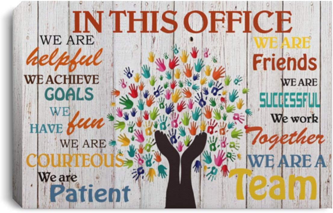 Amazon.com: Morgan Schai in This Office Canvas, We are a Team Canvas