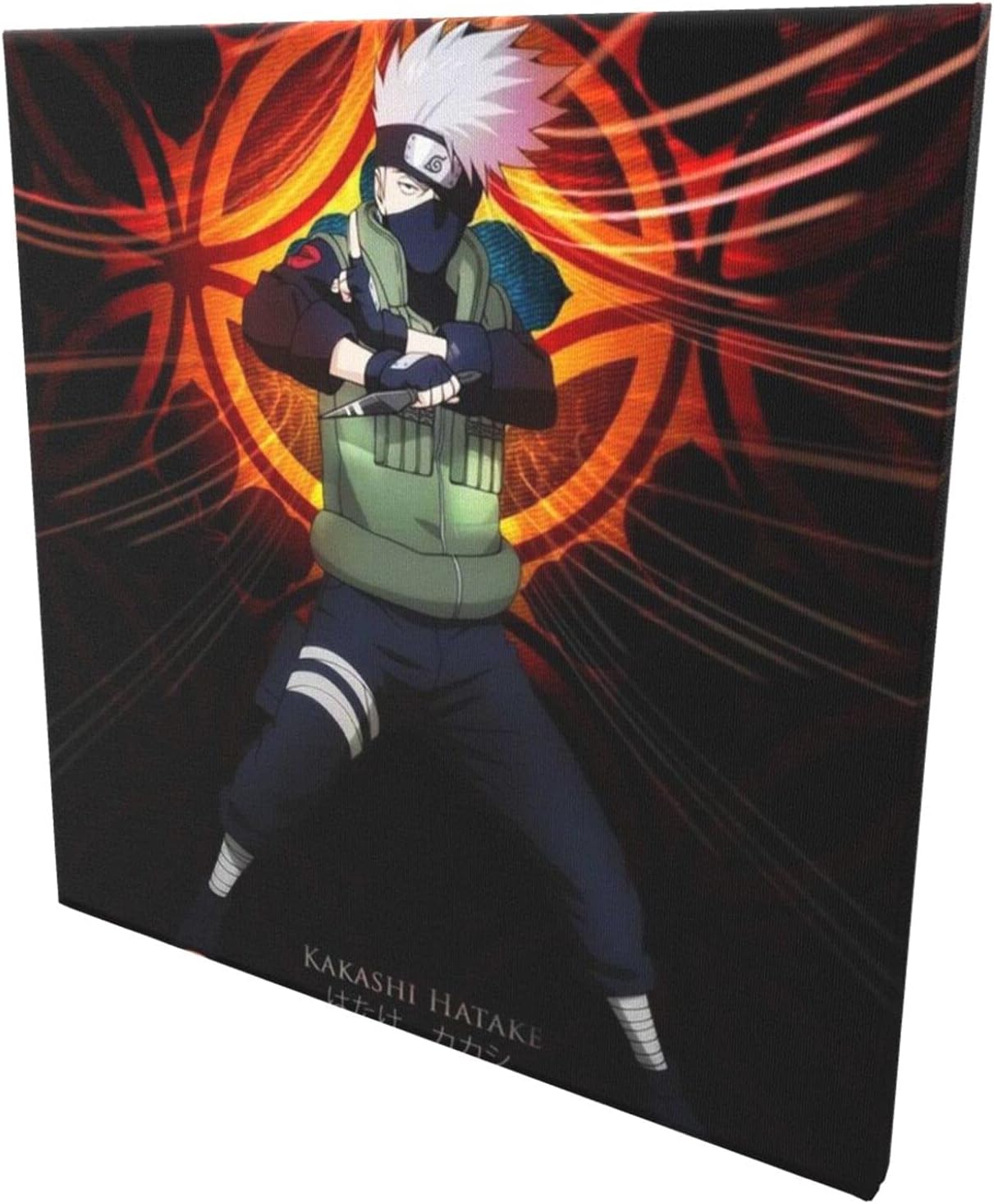 Amazon はたけカカシ 3 フレームレス装飾画 モダンポスター インテリア絵画 壁掛け アートポスター 額縁なし モダン 新築飾り 贈り物 キャンバス寝室の装飾風景 壁の絵 40 40cm フレームレス ウォールステッカー オンライン通販