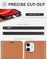 TUCCH Wallet Case for iPhone 12/iPhone 12 Pro