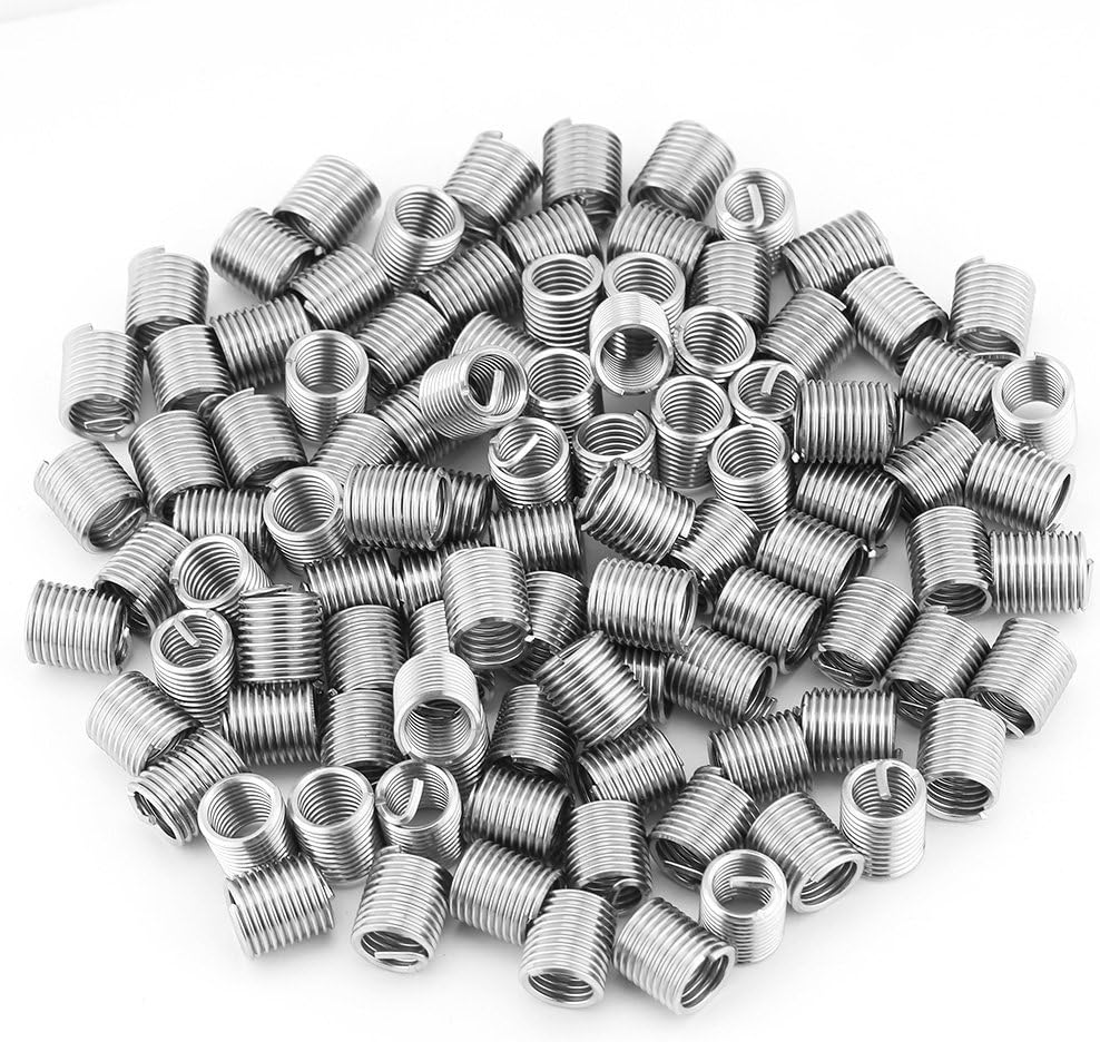Durlclth Helical Insert100pcs Stainless Steel SS304 Coiled Wire