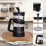 RAINBEAN French Press 2 Cup Cafetiere Borosilicate Glass 0.35L Triple Filter view 7