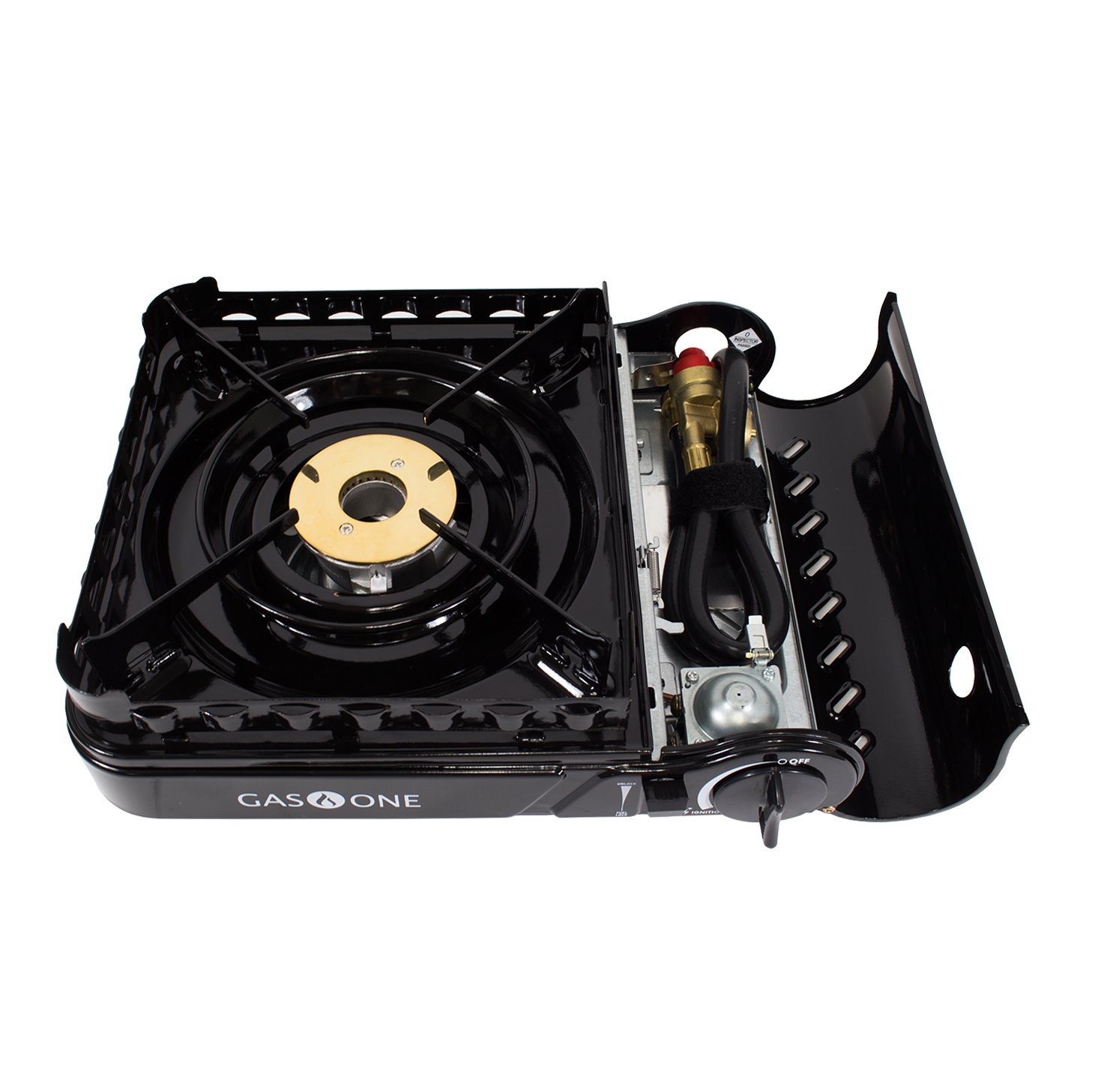 Gas ONE GS3900P Dual Fuel Propane or Butane Portable Stove with Brass