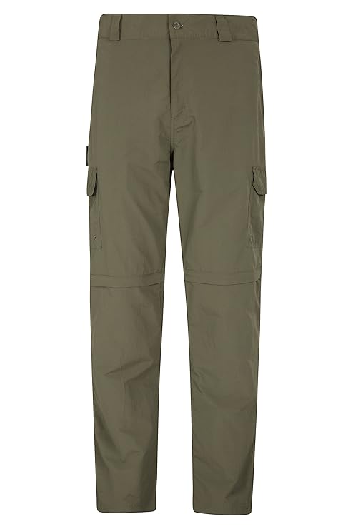 Mountain Warehouse Explore Wandelbare Herrenhose - Schnelltrocknend, ausbleichsichere Hose, Cargohose mit Reißverschluss auf 