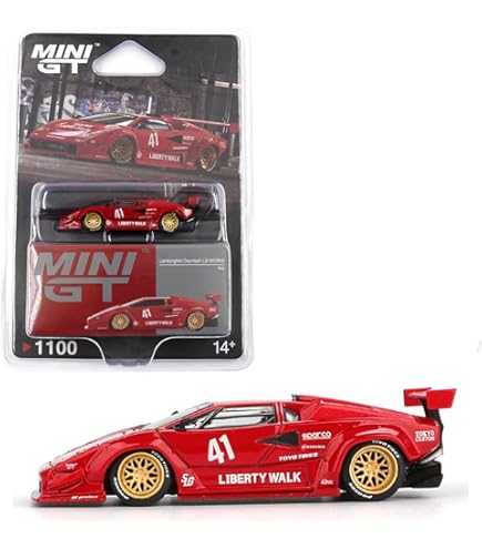MINI GT Countach LB Works – Black 1/64 Diecast Model Car MGT01081