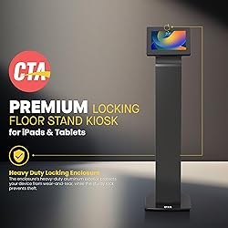 Premium Kiosk Floor Stand – CTA Locking Support