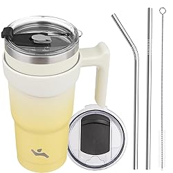 Konokyo 20 oz Tumbler with Handle and 2 Straw 2