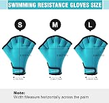 TAGVO Aquatic Gloves Webbed Swim Gloves Neoprene Resistance Waterproof view 5
