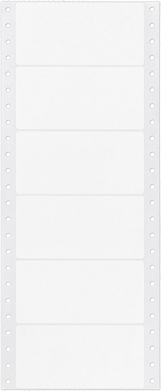 Avery 4022 Dot Matrix Mailing Labels, 1 Across, 1 15/16 x 4, White (Box of 5000) : Office Products