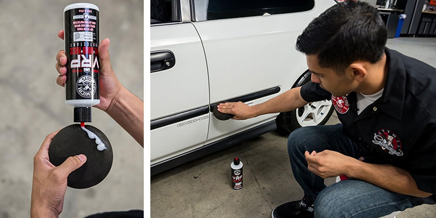 Chemical Guys TVD_107 V.R.P. Vinyl, Rubber and Plastic Non-Greasy Dry-to-the-Touch Long Lasting Super Shine Dressing for Tires, Trim and More (1 Gal): Automotive