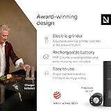 LARS NYSØM Electric Salt and Pepper Grinder Set USB Rechargeable Carbon Black view 2