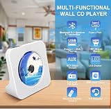 KOVCDVI CD Player Bluetooth 5.0 Desktop Speakers FM Radio USB AUX Remote view 3