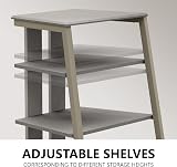 FITUEYES Hifi Stand 4-Tier Wood Shelves Adjustable Load 50KG view 2
