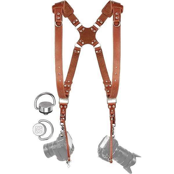 Nicama Camera Strap Carrier Chest Harness Vest with Mounting Hubs & Back up Safety Bands for Hiking Canon 6D 5D2 5D3 Nikon D800 D810 Sony A7S A7R A7S2 Sigma Olympus DSLR Camera