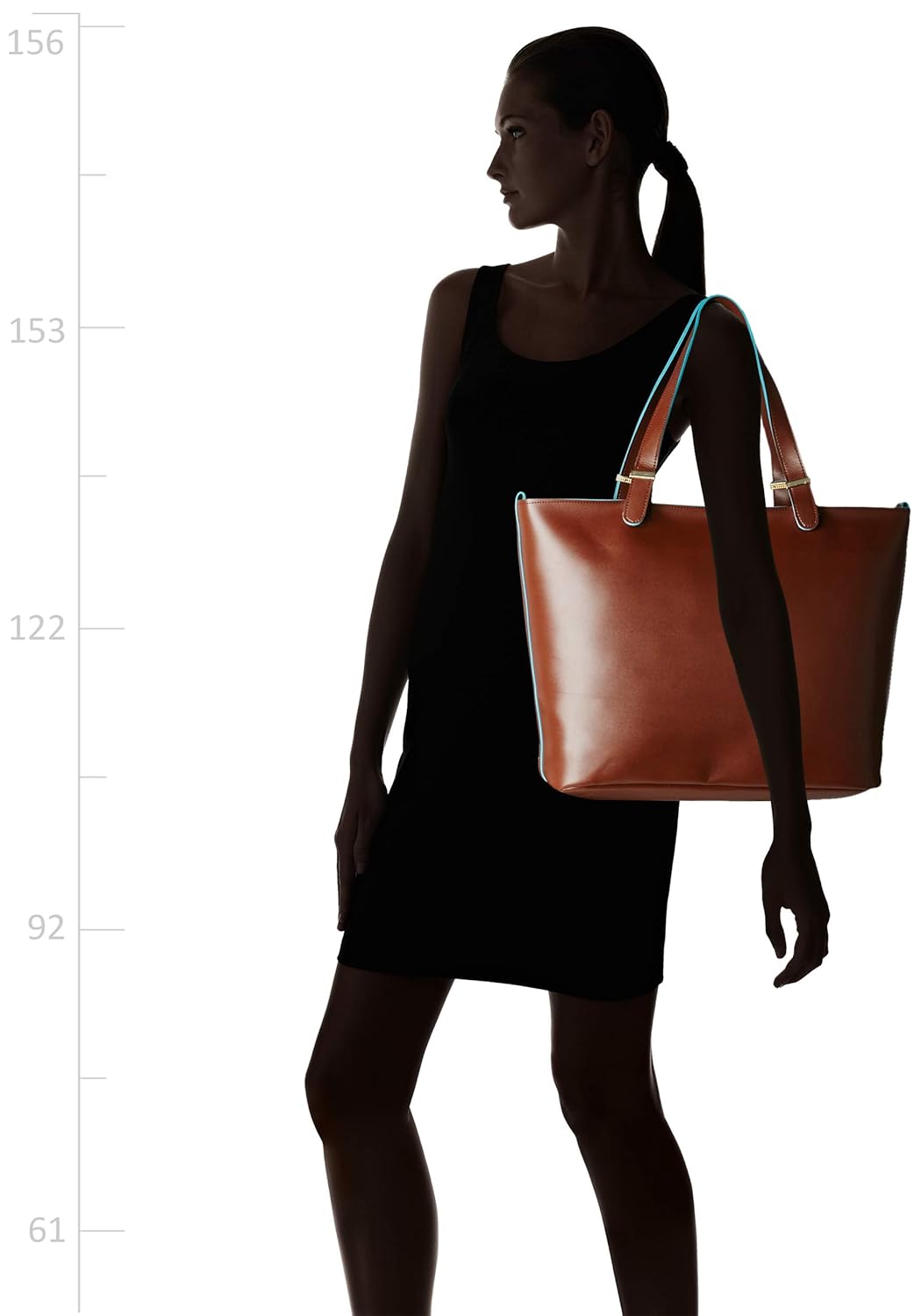 kanvas katha women's tote bag (dark brown) ()