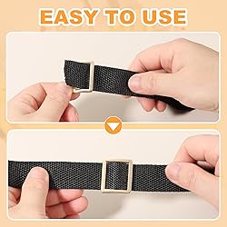 uxcell 8pcs Flat Metal Slide Buckle, 1.2" Zinc