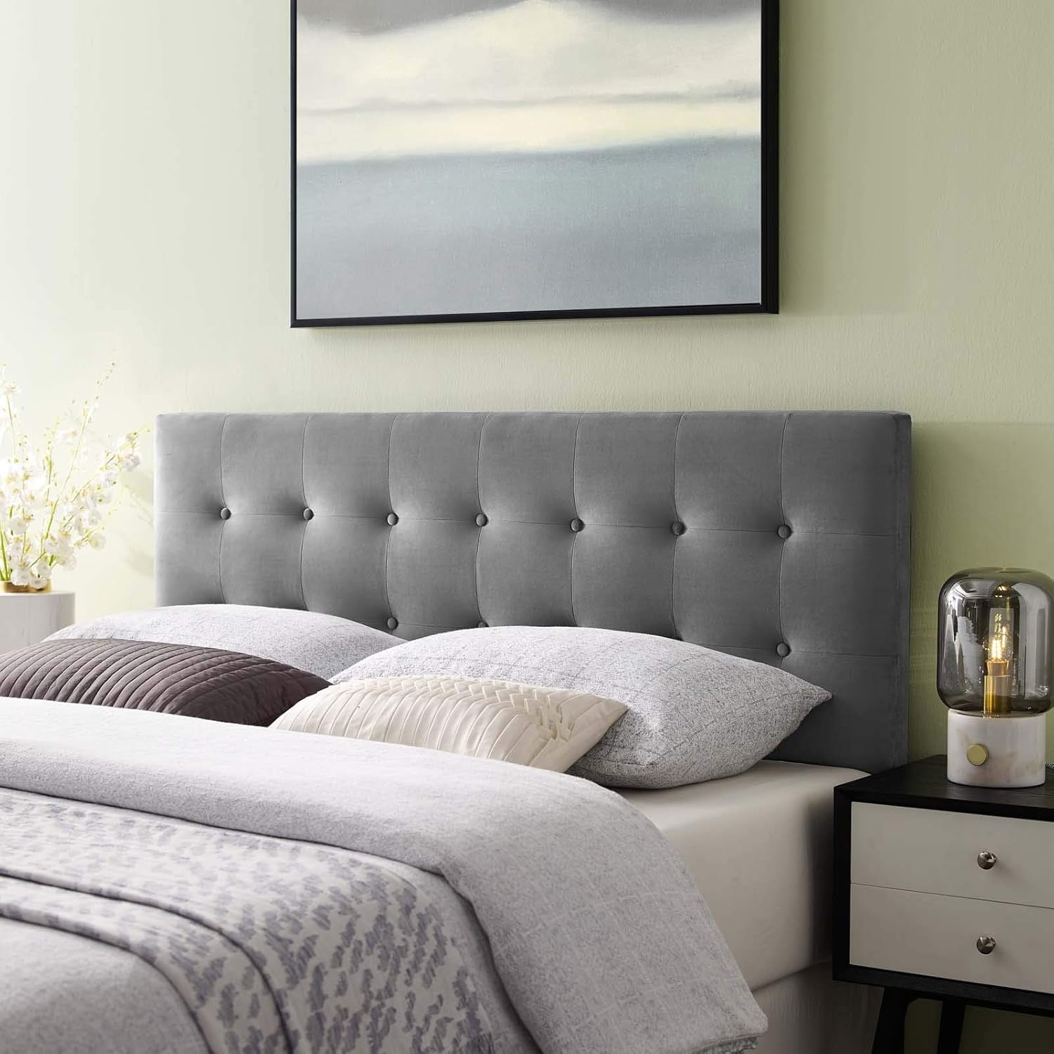 Best Modway Headboard King Grey