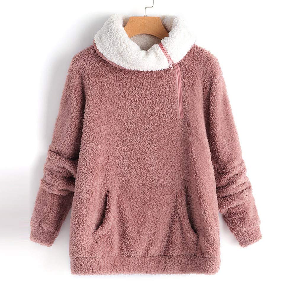 titap womens ladies warm artificial wool coat jacket winter parka outerwear red