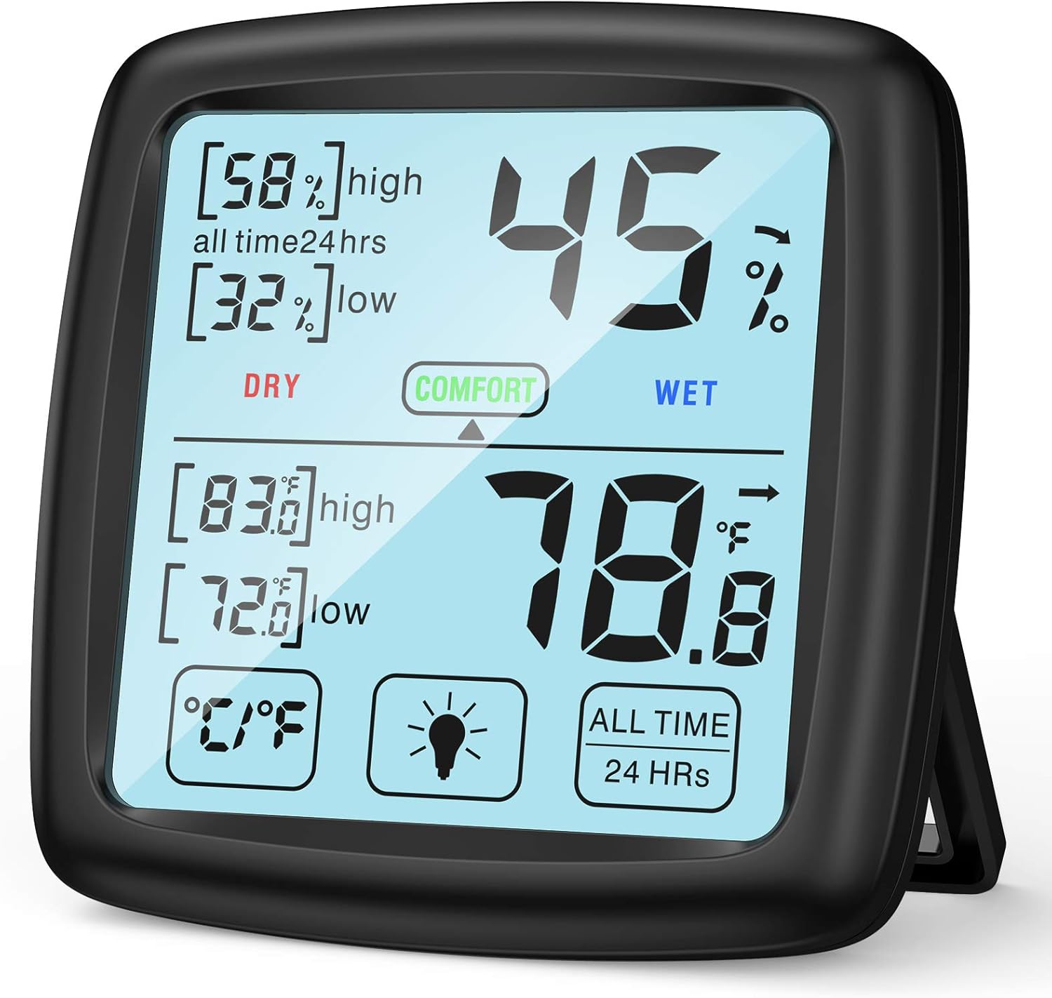 Termometro Digitale Con Sonda Thlevel - Per Frigorifero, Camera, Armadio, Pack Da 3 - Foto 6