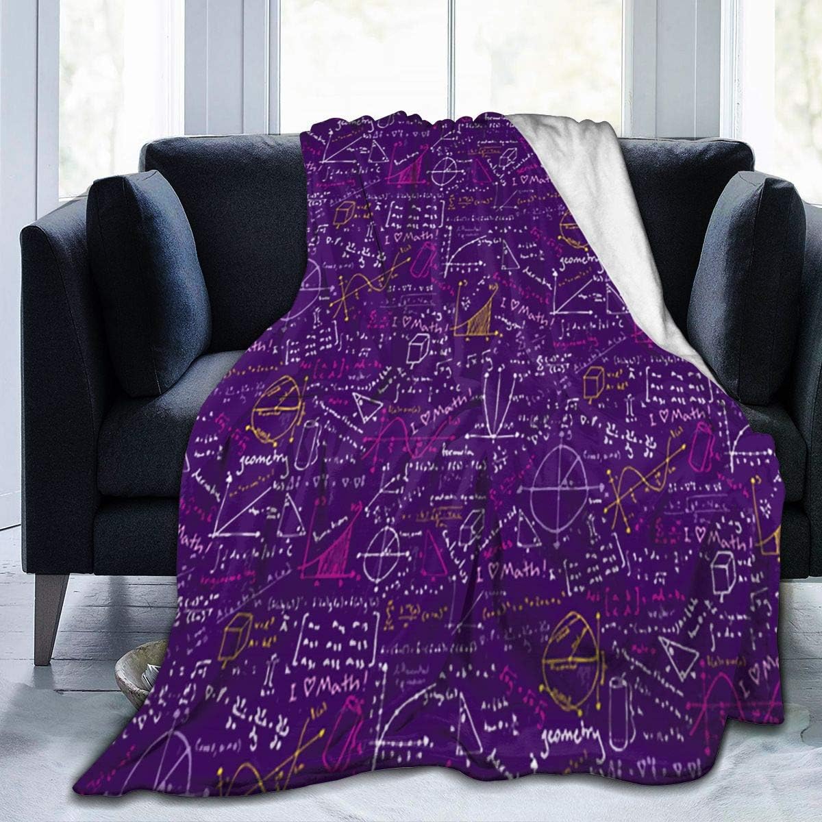 N / A Cozy Wrap,Warm Throw,Shaggy Blanket Throw,Math Requations