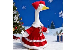 Aerofrog Christmas Porch Goose Outfits for 23" Statue – Porch Goose Christmas Costume with Dress and Bow Set for Yard, Lawn, Garden, and Patio Outdoor Holiday Decor