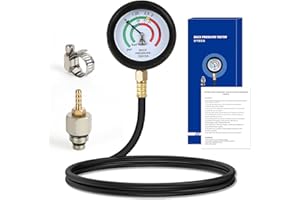 Exhaust Back Pressure Tester Kit，Professional Automotive Exhaust Back Pressure Gauge Set with 6-Foot Hose