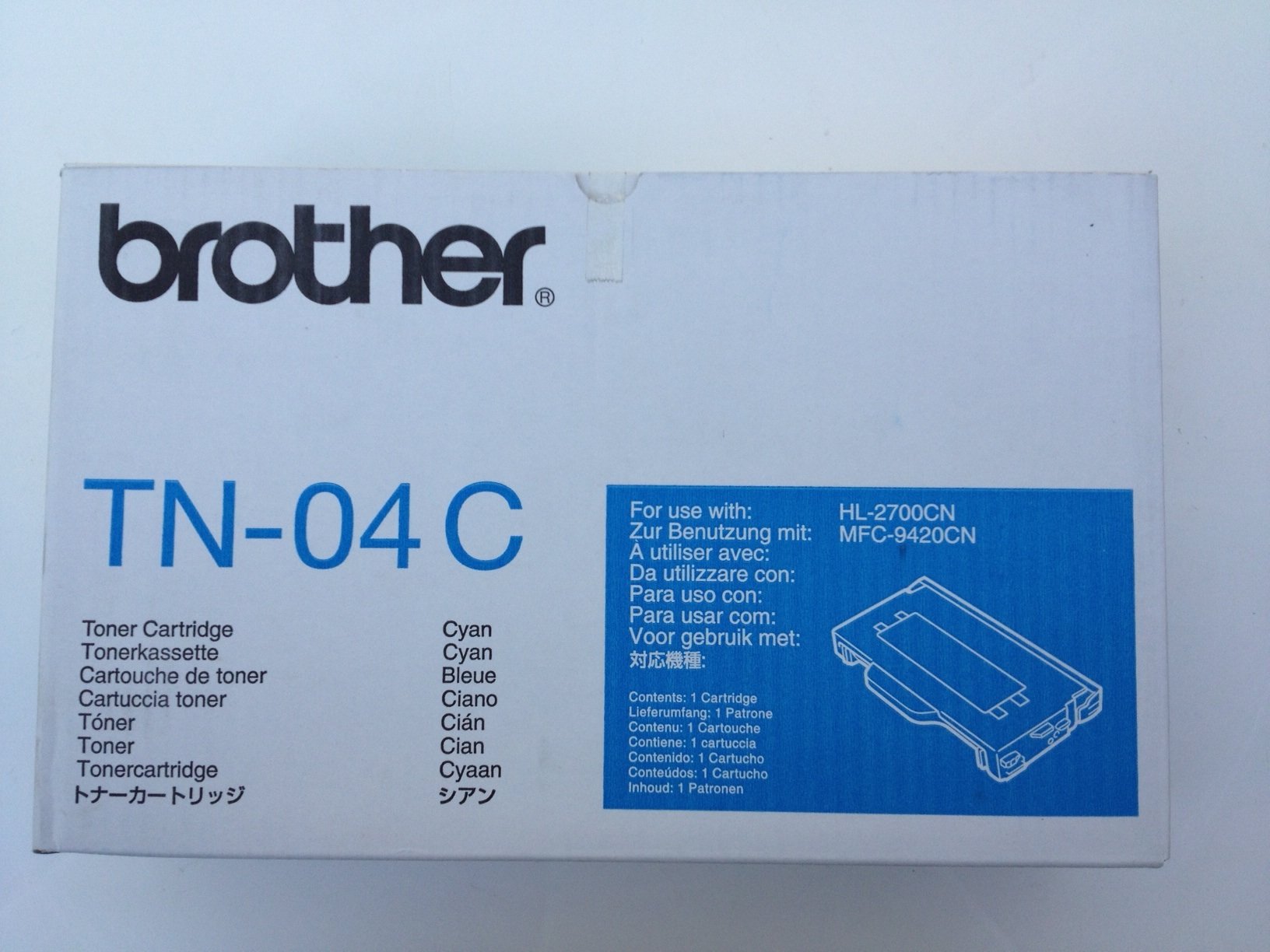 Brother TN 04C - Toner cartridge - 1 x cyan blue TN04C HL-2700CN HL-2700 MFC-9420CN MFC-9420 HL2700CN HL2700 MFC9420CN MFC9420