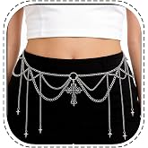 Cross Waist Chain Belt - Punk Gothic Crossover Body Belly Chains Tassel for Women Girl