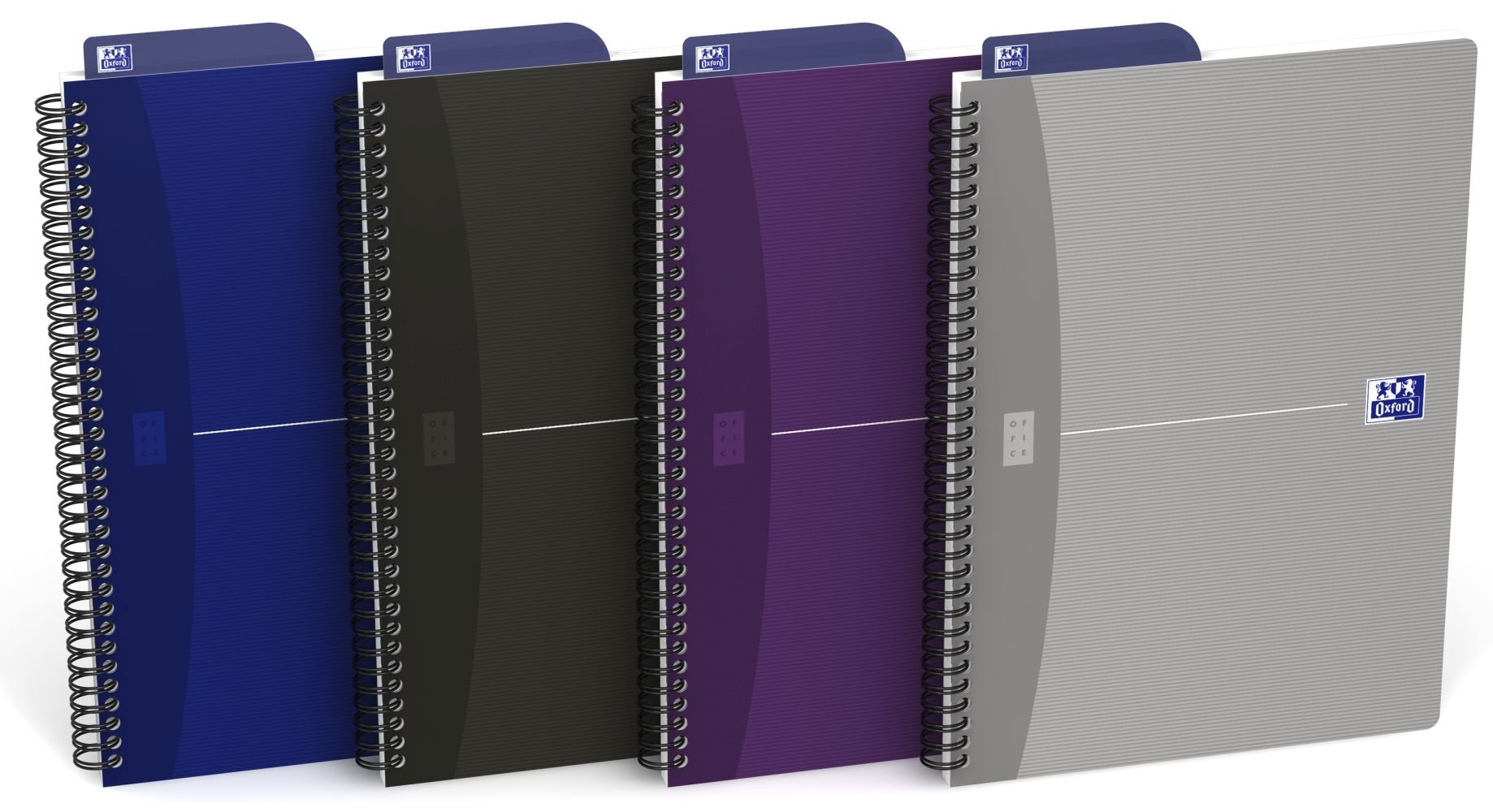Oxford 5 x B5 Spiral Notebook Ruled 180 Pages 4 Assorted Colours