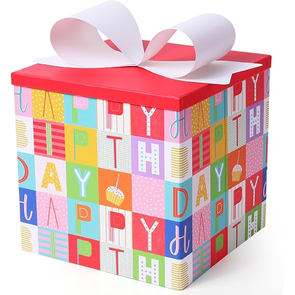 Amazon.com : Dispowreath 4 Pcs Birthday Gift Boxes with Lids