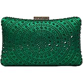 Crystal Box Clutch Rhinestone Handbags For Women Party Purse Wedding Evening Bag
