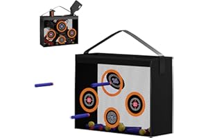 DAWNUPH Foam Blasters Portable Practice Target Bag Storage Carry Target Pouch for Nerf Guns N-Strike Elite/Mega/Rival Series