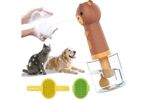 HOMRICH Dog Shampoo Foamer, Electric Dog Soap Dispenser, Automatic Dog Shampoo Sprayer with Dog Bath Brush, Dog Bath Supplies - Outdoor Dog Shower Attachment for Bathtub for After Walk Pet Wash