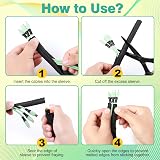 REFLYING Dog Cat Cord Protector 3 Meters 12.7mm Braided Cable Sleeve Black view 7