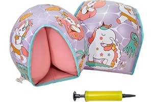 NPNGMYR Arm Floaties Cute Kids Floaties for Pool, Swim Floaties PVC Arm Floater for Toddlers Kids (Pink)