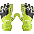 Sportout Youth&Adult Goalie Goalkeeper Gloves,Strong Grip for The Toughest Saves, with Finger Protect & 4+3MM Latex to Give Splendid Protection to Prevent Injuries,4 Colors