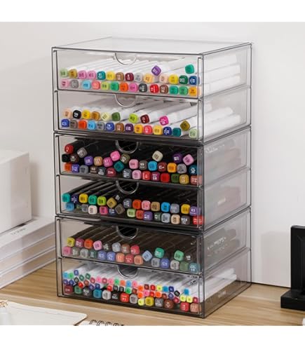 PROLEE Marker Storage Organizer For 224 Markers,Wooden