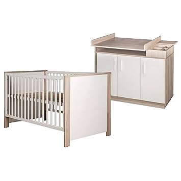cotbed and changing unit set