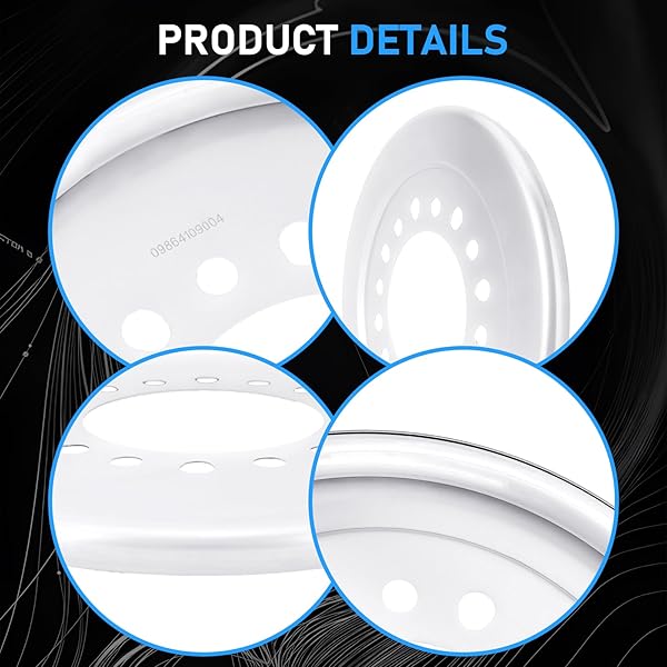 GAGSU WHEEL BALANCERS 300-318 COMPATIBLE WITH FORD/DODGE/CENTRAMATIC WHEEL /8 BOLT WHEELS 3/4 TON AND 1-TON SINGLE REAR WHEEL, 4 BALANCERS INCLUDED