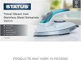 Status Travel Steam Iron 1000W Dual Voltage Compact Iron White Green view 6