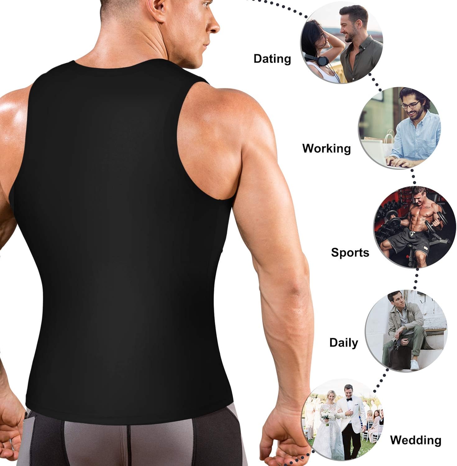 back support compression shirt