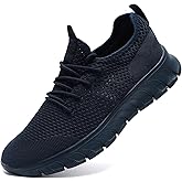 YRLTYO Mens Running Shoes Slip On Tennis Walking Sneakers Workout Athletic Lightweight Casual Sport Shoes