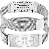 GLEZZA Baseball Soccer Football Basketball Bracelet Gifts,Faith Cross Bracelets for Men Baptism First Communion Confirmation Birthday Christmas Gifts for Grandkids,Adjustable Size