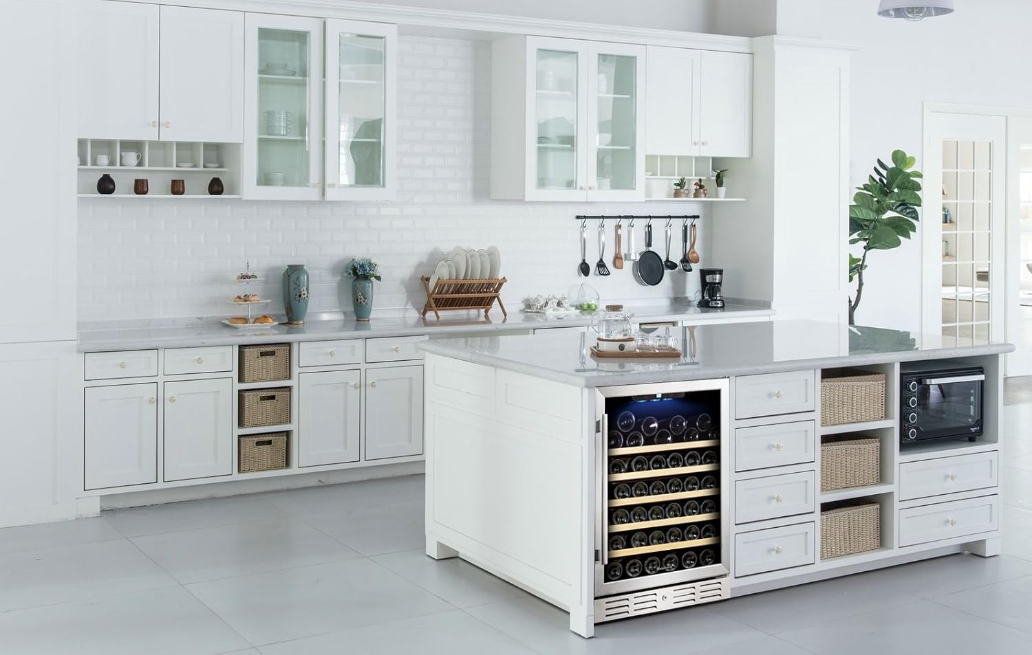 Kalamera Krc 40dzb 24 40 Bottle Wine Cooler Refrigerator With Dual Zone Stainless Steel Door Handle Black Appliances Wine Cellars Mhiberlin De