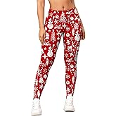 MATHACINO Women's Christmas Leggings High Waist Yoga Pants