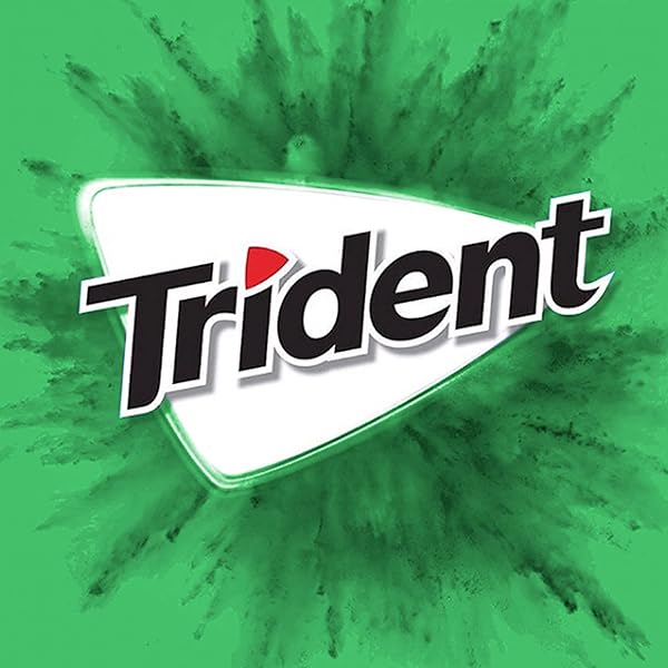 TRIDENT UNWRAPPED SPEARMINT SUGAR-FREE CHEWING GUM, 4 BOTTLES OF 50 PIECES (200 TOTAL PIECES)
